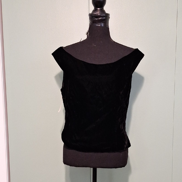 Nwt Y2k Vintage Jordan Crushes Velvet Off Shoulder Top Size 14 - Picture 1 of 5